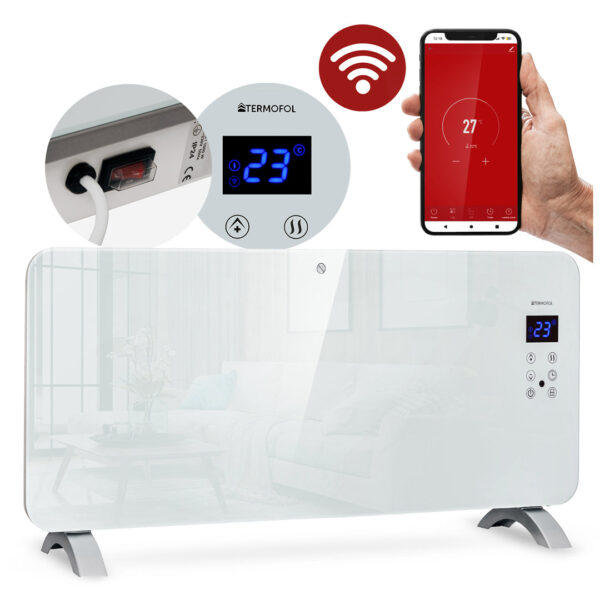 Elektrische convector Termofol TF-2000WIFI – 2000 W Wi-Fi – foto 1 Elektrische convector Termofol TF-2000WIFI – 2000 W Wi-Fi – productaanzicht