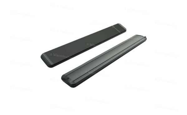 Designwarmtestralers Mo-El Hottop - 1410x201x58 mm Zwart / Dimmer