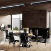Designwarmtestralers Mo-El Hottop - 1410x201x58 mm Zwart / Dimmer