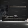 Mo-El Hottop designwarmtestralers — 1550 x 201 x 58 mm — zwart Designwarmtestralers Mo-El Hottop - 1550x201x58 mm Zwart