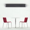 Designwarmtestralers Mo-El Hottop - 1710x201x58 mm Zwart / Dimmer