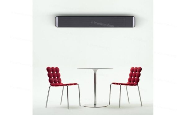 Designwarmtestralers Mo-El Hottop - 1710x201x58 mm Zwart / Dimmer