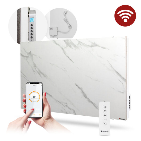 Panneau infrarouge hybride en céramique Termofol TF-CS1000-01 – 1000 W, Wi-Fi – photo 1 Panneau infrarouge hybride en céramique Termofol TF-CS1000-01 – 1000 W, Wi-Fi – vue du produit