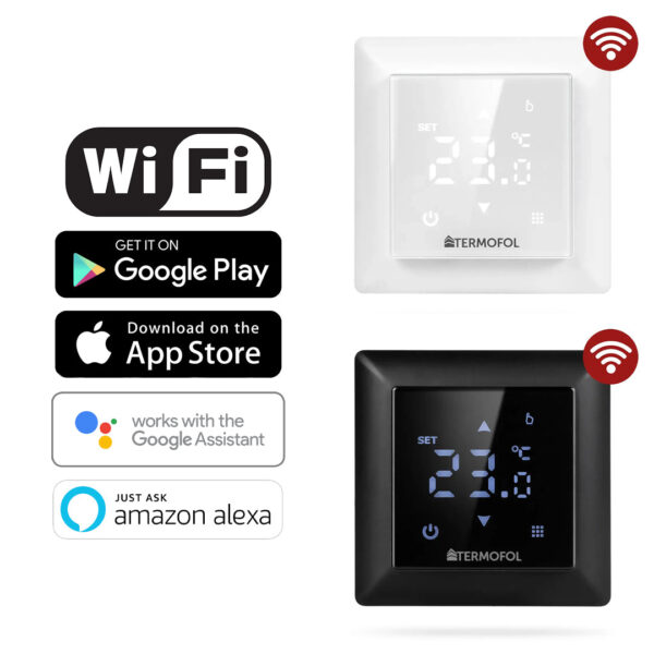 Kit trame chauffante Termofol avec thermostat H6 Wi-Fi – vue complémentaire