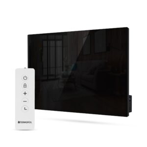 Panneau infrarouge Termofol TF-GB500 – verre noir, 500 W – vue du produit