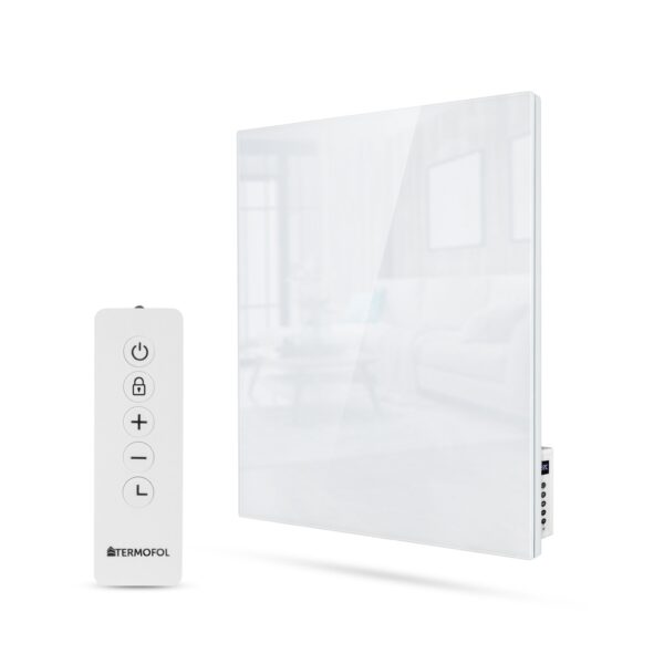 Panneau infrarouge Termofol TF-GW350 – verre blanc, 350 W – vue du produit
