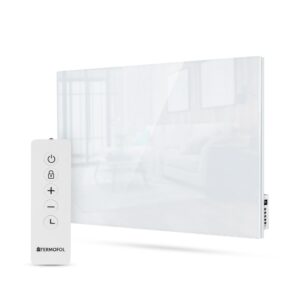 Panneau infrarouge Termofol TF-GW500 – verre blanc, 500 W – vue du produit