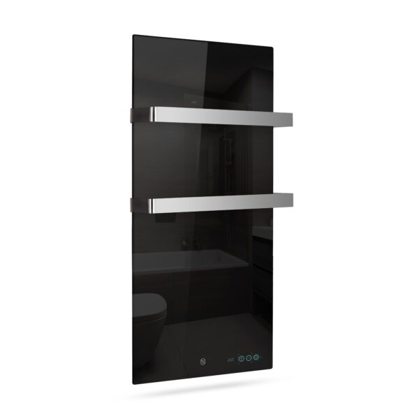 Infraroodhanddoekdroger Termofol TF-LB800 – zwart glas – foto 1 Infraroodhanddoekdroger Termofol TF-LB800 – zwart glas – productaanzicht