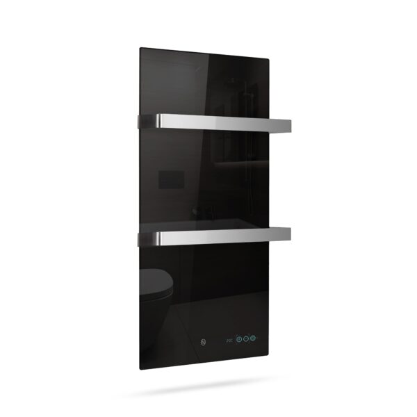 Infraroodhanddoekdroger Termofol TF-LB400 – zwart glas – foto 1 Infraroodhanddoekdroger Termofol TF-LB400 – zwart glas – productaanzicht