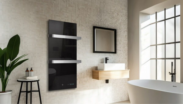 Infraroodhanddoekdroger Termofol TF-LB400 – zwart glas – foto 2 Infraroodhanddoekdroger Termofol TF-LB400 – zwart glas – foto 2