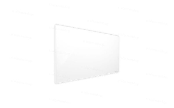 Panneau infrarouge en verre Welltherm – blanc cristal – 360 watts Panneau infrarouge en verre Welltherm - blanc cristal - 360 watts