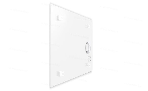 Panneau infrarouge en verre Welltherm – blanc satiné – 370 watts Panneau infrarouge en verre Welltherm - blanc satiné - 370 watts