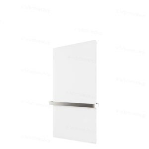 Sèche-serviettes Welltherm BP verre blanc cristal – 550 watts Sèche-serviettes Welltherm BP verre blanc cristal - 550 watts