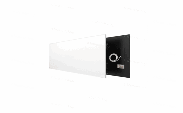 Panneau infrarouge en verre Ecaros - blanc - 1000 watts