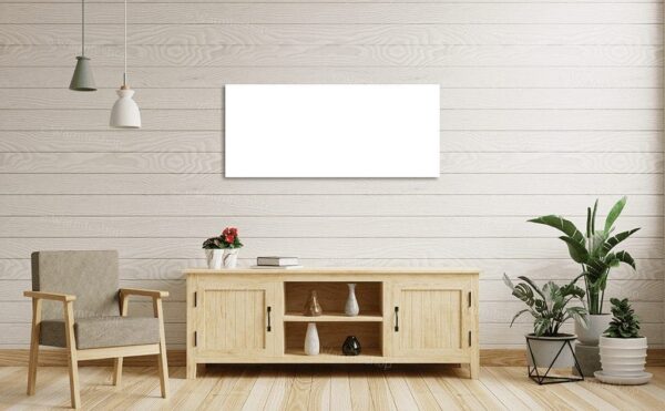 Panneau infrarouge en verre Ecaros - blanc - 1000 watts