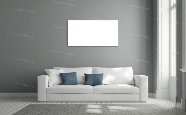 Glazen infraroodpaneel Ecaros - satijnwit - 800 W
