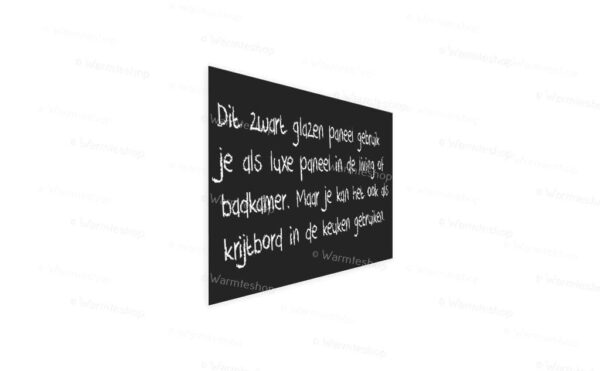 Glazen infraroodpaneel Ecaros - satijnzwart - 600 W