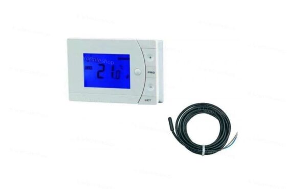 Digitale thermostaat voor yogastudio – Opbouw – met ruimtesensor Digitale thermostaat voor yogastudio - opbouw - met ruimtesensor