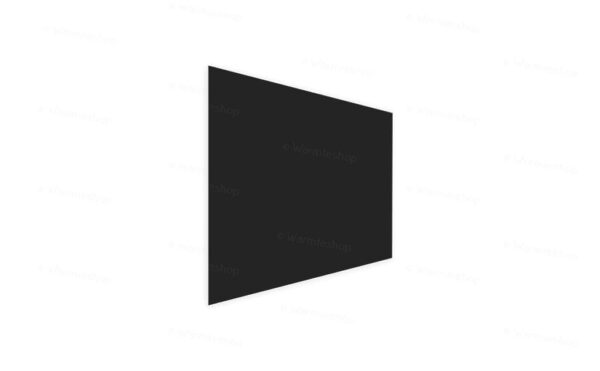 Panneau infrarouge en verre Welltherm – noir satiné – 580 watts Panneau infrarouge en verre Welltherm - noir satiné - 580 watts
