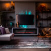 Cheminée électrique décorative — mise en situation