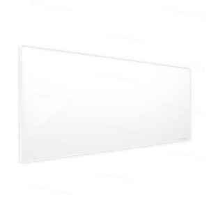 Panneau infrarouge en verre Welltherm - blanc satiné - 930 watts